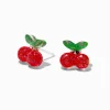 Claire's Clous D'oreilles|Bijoux Premium-C LUXE by Claire's Sterling Silver Post Glitter Cherry Stud Earrings