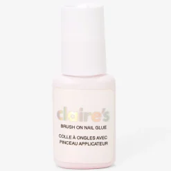 Claire's Ongles-Colle pour faux ongles transparente avec pinceau