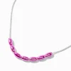 Claire's Colliers-Collier de chaîne billes coulissantes anodisées violettes
