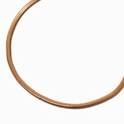 Claire's Colliers-Collier de chaîne serpent couleur dorée