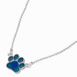 Claire's Colliers-Collier d’humeur à pendentif avec imprimé patte