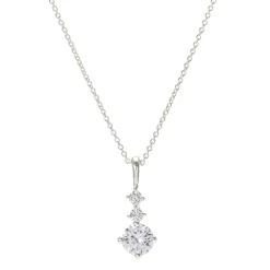 Claire's Clous D'oreilles|Colliers-Collier délicat à pendentif en zircon d'imitation cubique