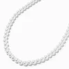 Claire's Colliers-Collier en perles d'imitation blanches