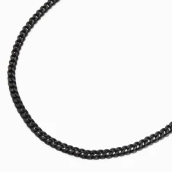 Claire's Colliers-Collier à maillons gourmette noir