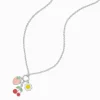 Claire's Colliers-Collier à pendentif breloque fraise, fleur et cerise