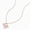 Claire's Colliers-Collier à pendentif breloque grappe cœurs rose