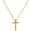Claire's Colliers-Collier à pendentif croix couleur doré
