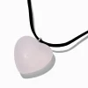 Claire's Colliers-Collier à pendentif cœur bombé rose