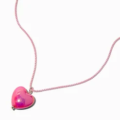 Claire's Colliers-Collier à pendentif cœur rose