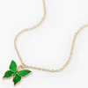 Claire's Colliers-Collier à pendentif d’humeur papillon couleur dorée