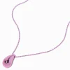 Claire's Colliers-Collier à pendentif goutte anodisé violet