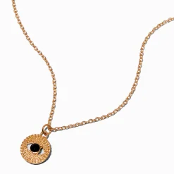 Claire's Colliers-Collier à pendentif mauvais œil couleur dorée