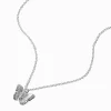 Claire's Colliers-Collier à pendentif papillon couleur argentée