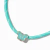 Claire's Colliers-Collier à pendentif papillon corde couleur turquoise