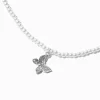 Claire's Colliers-Collier à pendentif papillon pavé perlé en perle d'imitation