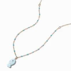 Claire's Colliers-Collier à pendentif poisson bleu