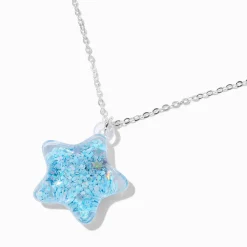 Claire's Colliers-Collier à pendentif étoile bleu Claire's Club