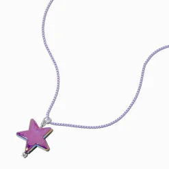 Claire's Colliers-Collier à pendentif étoile violet