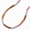 Claire's Colliers-Collier perlé tons chauds couleur dorée