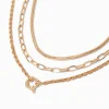 Claire's Colliers-Colliers de chaîne couleur dorée - Lot de 3