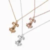 Claire's Colliers-Colliers à pendentif chien en métaux mixtes best friends - Lot de 3