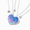 Claire's Colliers-Colliers à pendentif cœur fendu en deux étoilés best friends - Lot de 3