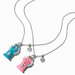 Claire's Colliers-Colliers à pendentif distributeur de chewing-gums best friends - Lot de 2
