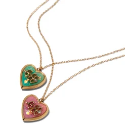 Claire's Colliers-Colliers à pendentif médaillon changeant de couleur UV « BFF » Best Friends - Lot de 2