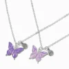 Claire's Colliers-Colliers à pendentif papillon inversé best friends - Lot de 2