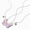 Claire's Colliers-Colliers à pendentifs Best Friends en forme de papillon à couleurs changeantes en fonction des UV - Lot de 2