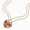 Claire's Colliers-Colliers à pendentif shaker cœur fendu best friends - Lot de 2