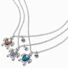 Claire's Colliers-Colliers à pendentif tortue iridescente Best Friends - Lot de 3