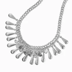 Claire's Colliers-Collier volumineux western couleur argentée