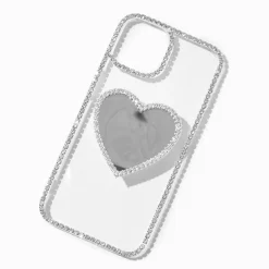Claire's Compatible Iphone®-Coque de portable avec grip de maintien cœur - Compatible avec iPhone® 13/14/15