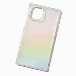 Claire's Compatible Iphone®-Coque de portable carrée holographique - Compatible iPhone® 13/14/15
