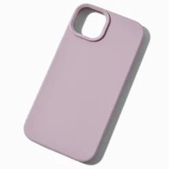 Claire's Compatible Iphone®-Coque de portable unie mauve - Compatible avec iPhone® 15 Plus