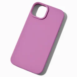 Claire's Compatible Iphone®-Coque de portable unie violette - Compatible avec iPhone® 15 Plus