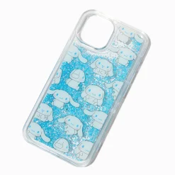 Claire's Compatible Iphone®-Coque de protection pour portable remplie d'eau Cinnamoroll™ - Compatible avec iPhone® 13/14/15