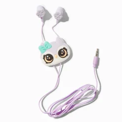 Claire's Écouteurs Et Casques-Écouteurs et enrouleur en silicone chouette