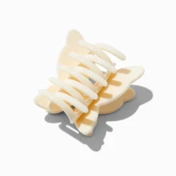 Claire's Barrettes Et Pinces-Cream Butterfly Medium Hair Claw