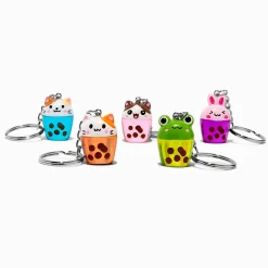 Claire's Porte-clés-Critter Boba Tea Best Friends Keyrings - 5 Pack