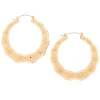 Claire's Anneaux-Créoles bambou 60 mm couleur dorée