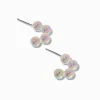 Claire's Anneaux-Créoles bulles en lucite transparentes