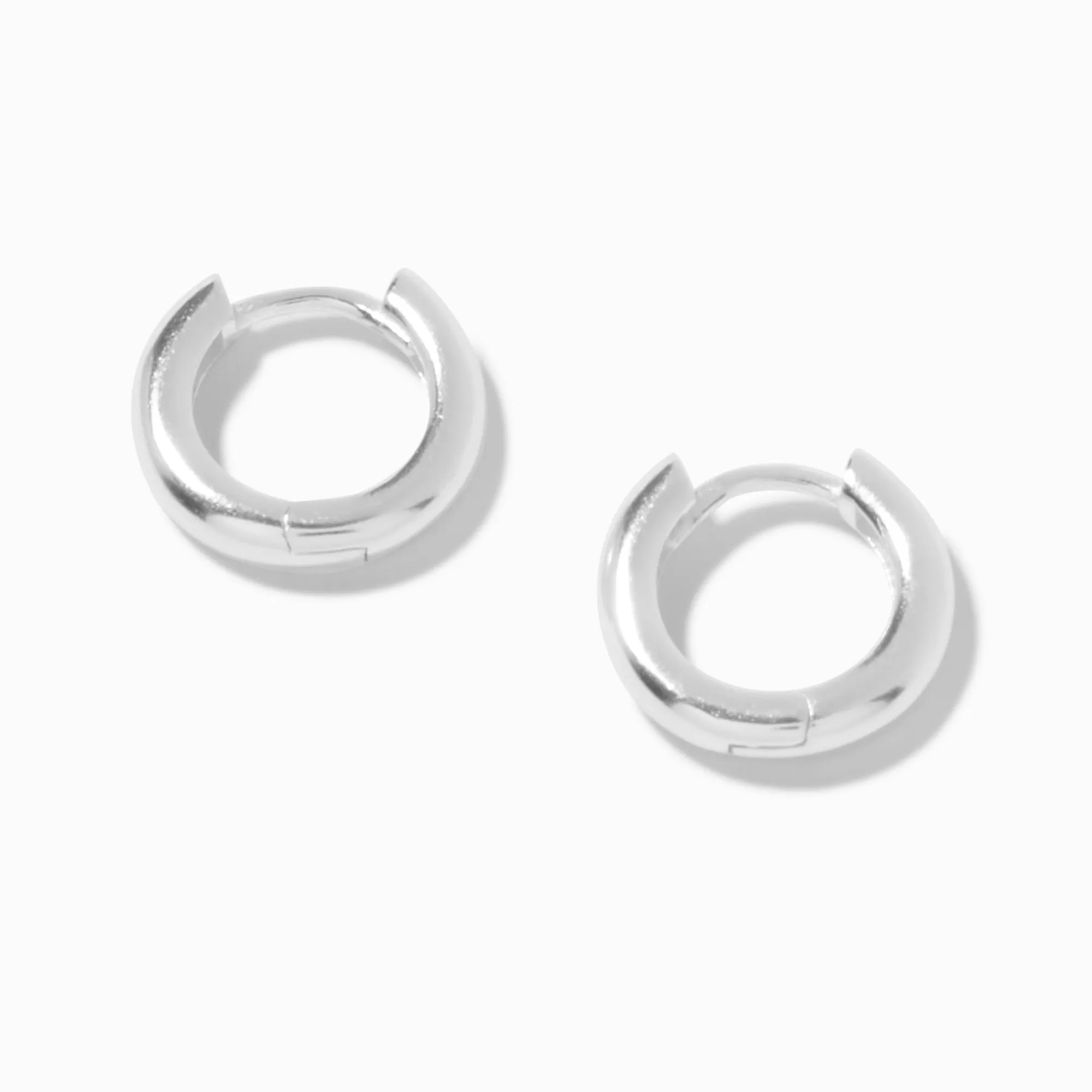 Claire's Anneaux|Bijoux Premium-Créoles à charnière 10 mm argent sterling C LUXE by Claire’s