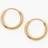 Claire's Anneaux|Bijoux Premium-Créoles de 10 mm style anneau infini couleur dorée C LUXE by Claire's