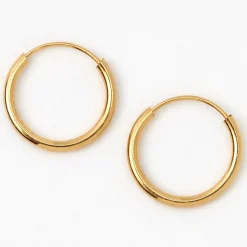 Claire's Anneaux|Bijoux Premium-Créoles de 10 mm style anneau infini couleur dorée C LUXE by Claire's