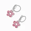 Claire's Anneaux-Créoles huggies marguerite anodisées roses