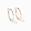 Claire's Anneaux-Créoles 30 mm couleur dorée