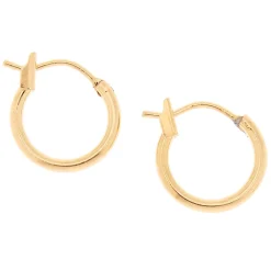 Claire's Anneaux|Bijoux Premium-Créoles 12 mm couleur dorée jaune C LUXE by Claire’s