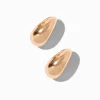 Claire's Clous D'oreilles-Créoles 15 mm haricot couleur dorée